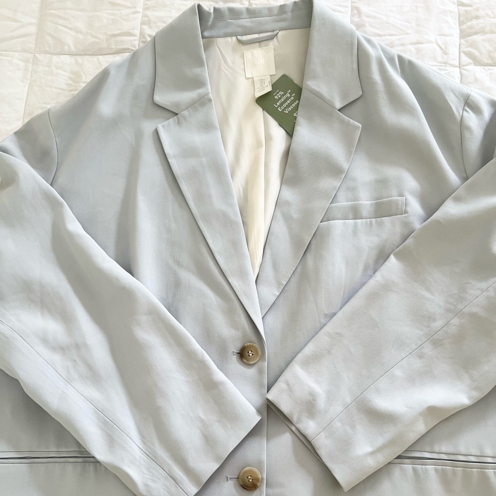 H&M baby blue Blazer